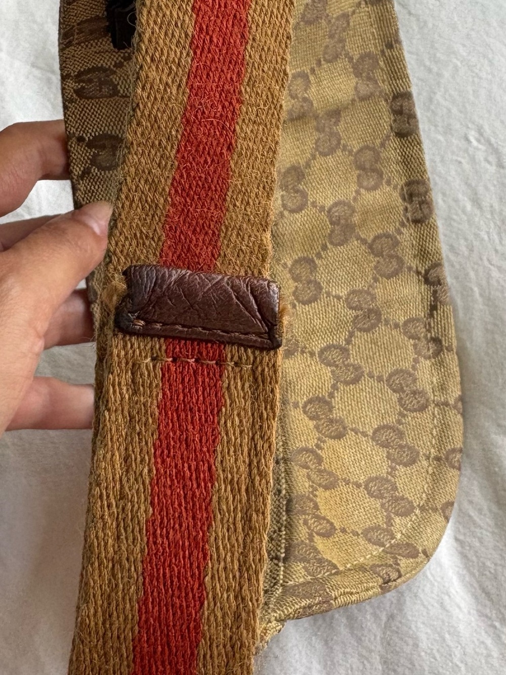 Vintage 99/00 Tom Ford Era Gucci GG Monogram Canvas Sun Visor Adjustable Size M - Picture 8 of 12